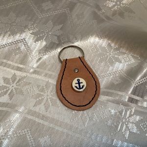Keychain Leather Nautical Handmade
